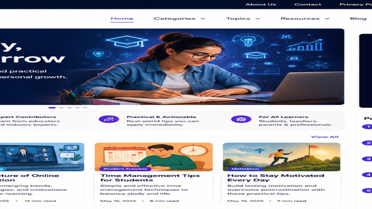 AI-generated education illustration for Best Educational Apps for Students